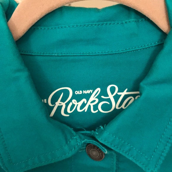 LIKE NEW Teal Old Navy Rockstar UtilityJacket S/XS - Picture 6 of 7